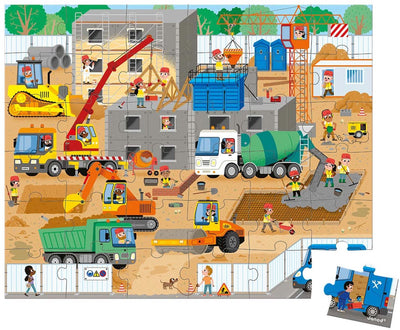 Janod - Puzzle - auf der Baustelle