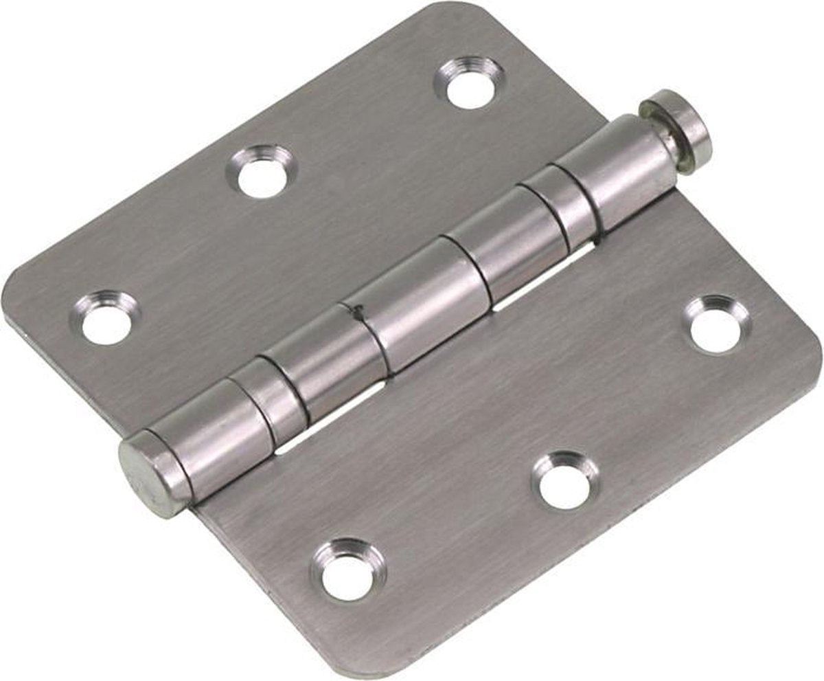 Megamoviestore Starx Kugelgelenk mit Stift runder Ecke 76x76 Edelstahl