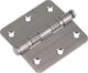 Megamoviestore Starx Kugelgelenk mit Stift runder Ecke 76x76 Edelstahl