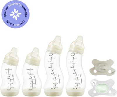 Difrax Babypaket – Neugeborene – Babyflaschen, Schnuller, leuchtet im Dunkeln – Babyparty