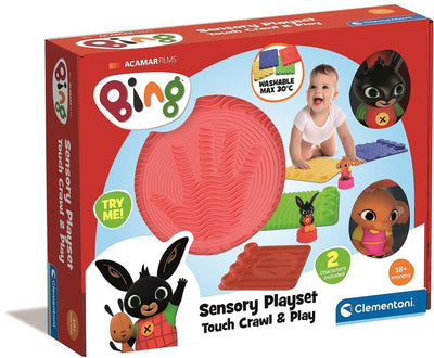 Clementoni Baby - Sensorische Spielmatte mit Spielfiguren, 6dlg.