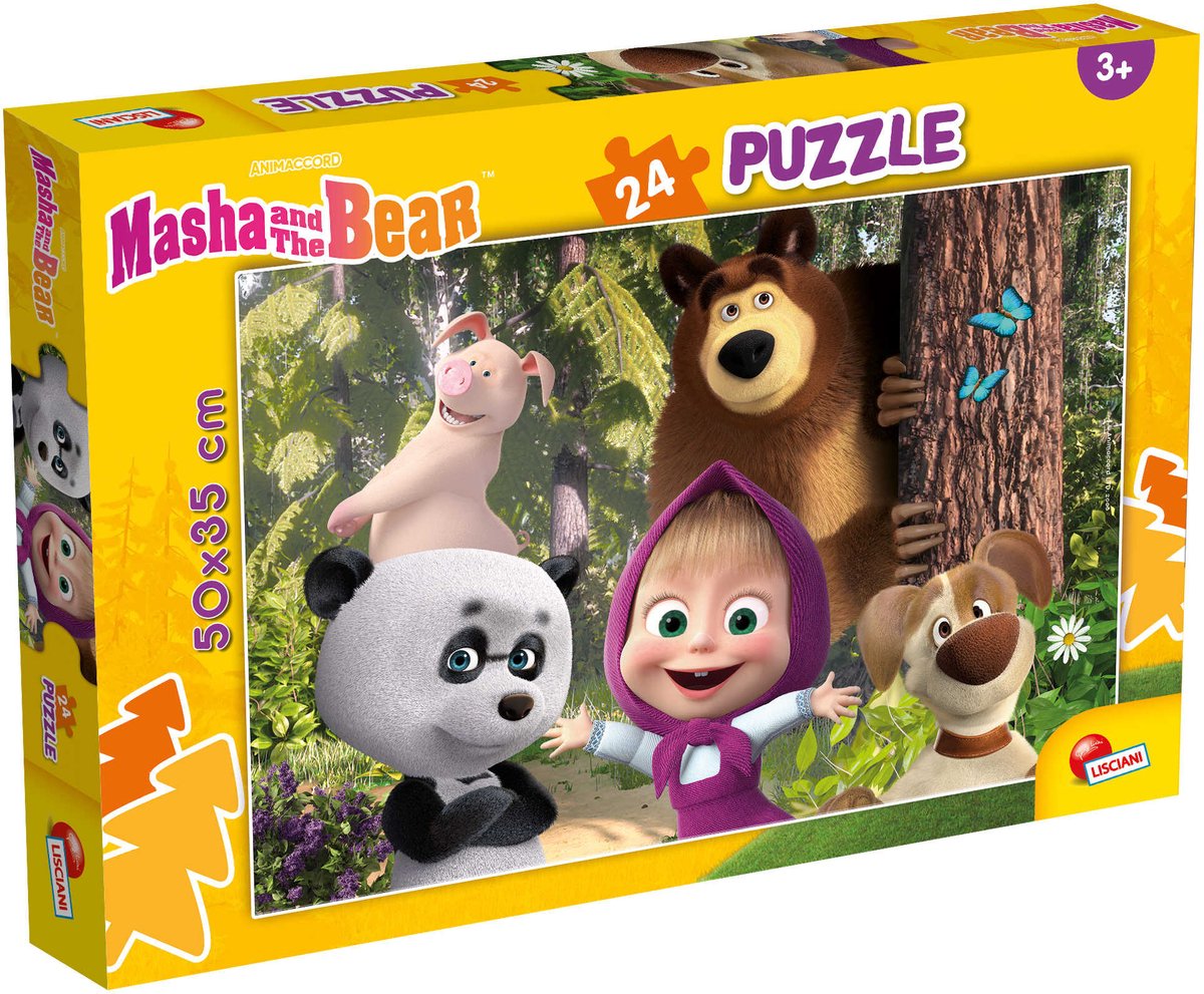 Lisciani Masha Puzzle Plus 24 – Diventiamo Amici?