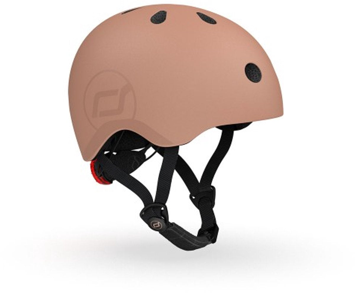 Scoot and Ride - Kinderhelm - Größe S M - Mokka - verstellbar - 51-55 cm