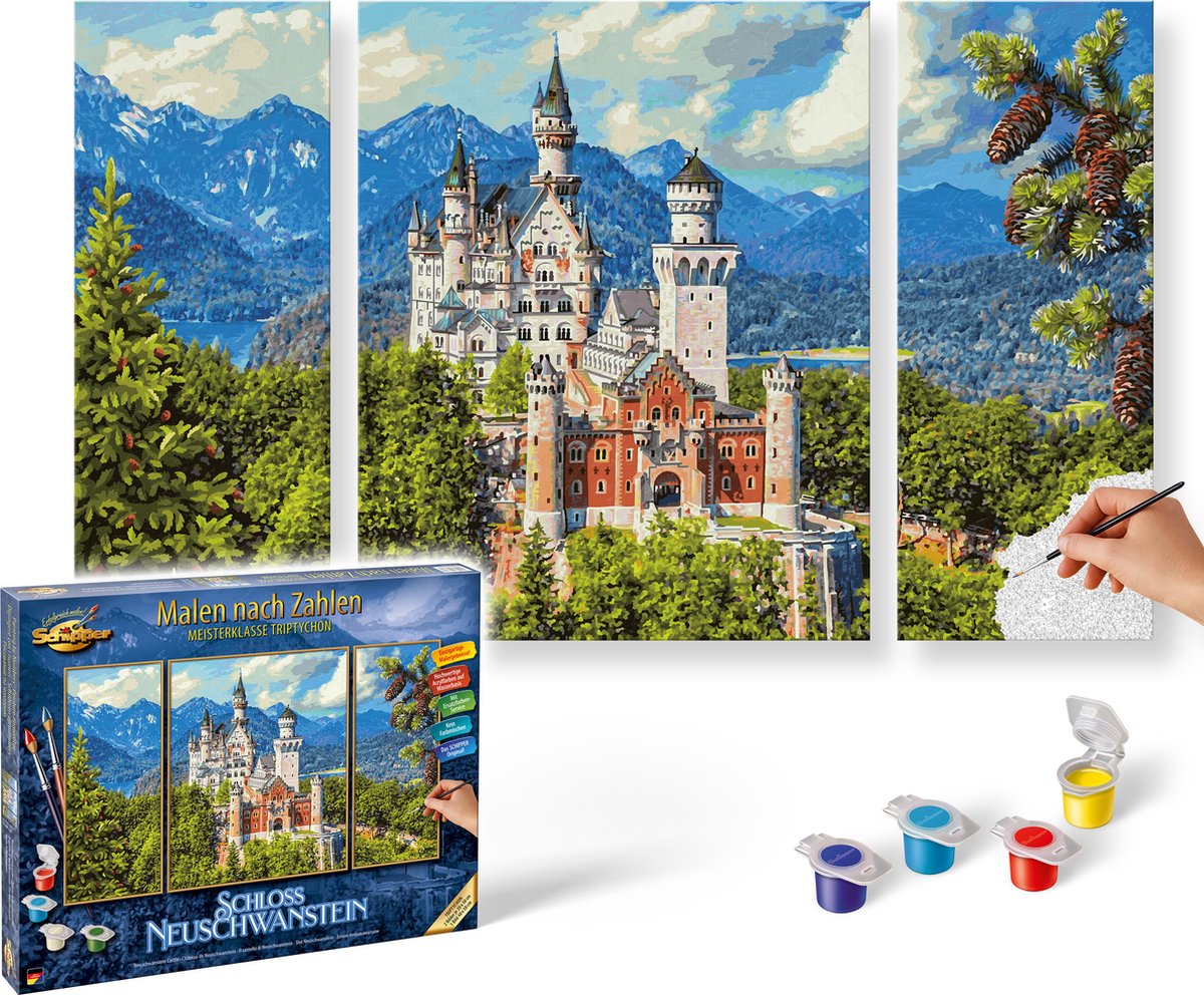Skipper - Malen nach Zahlen - Schloss Neuschwanstein - Hobbypaket