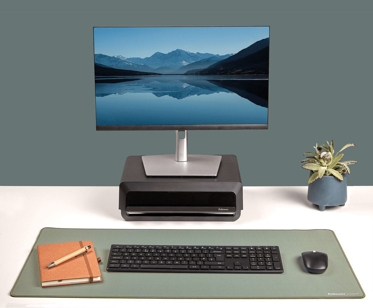 Fellowes Breyta™ Schreibtischunterlage – XL-Schreibtischunterlage – antibakteriell – 83 % recycelt – rutschfest – Salbeigrün