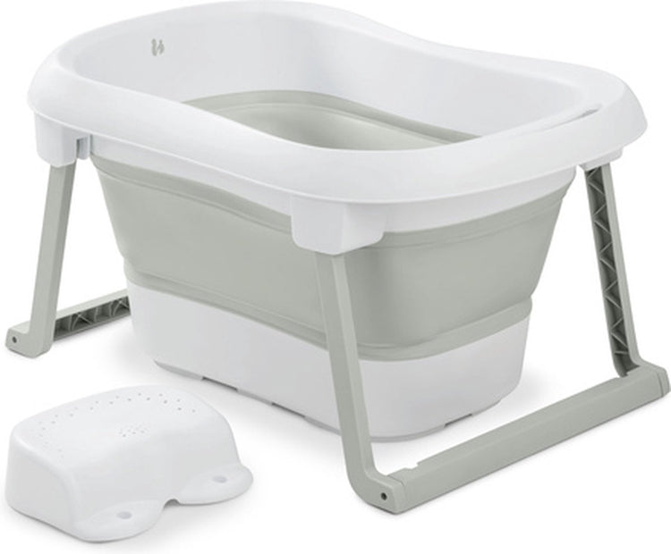 Hauck Wash n Fold L – Babybadewanne – faltbar – Weiß – Salbei