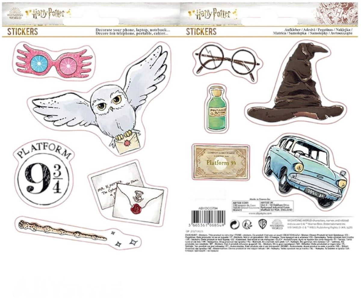 Sans Marque Harry Potter – magische Objekte – Set mit 2 Tafeln oder Aufklebern