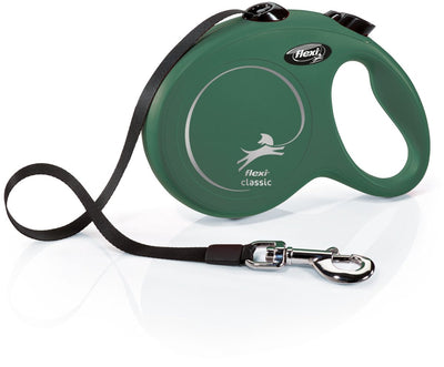 Flexi Retractable Line Classic Tape Olivgrün