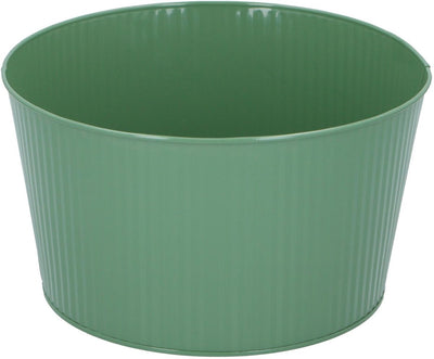 Arti casa Blumentopf – 25 x 14 cm – Pflanztopf für Blumen und Zimmerpflanzen – Grün