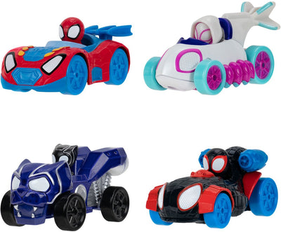 Jazwares Spidey und seine tollen Freunde – Spielzeugautos aus Metall, 4-tlg.
