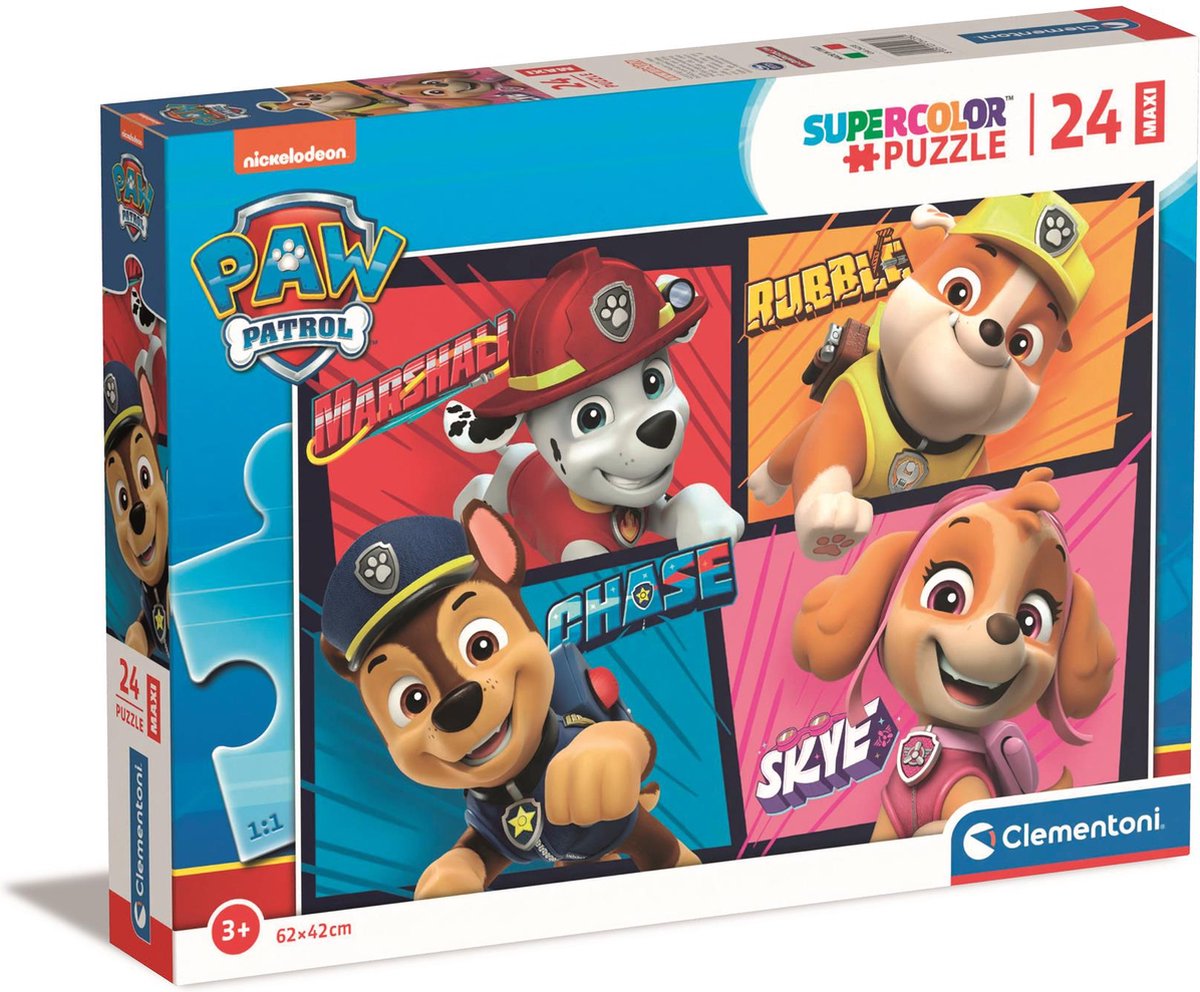 Clementoni Maxi Jigsaw Puzzle Paw Patrol, 24st.