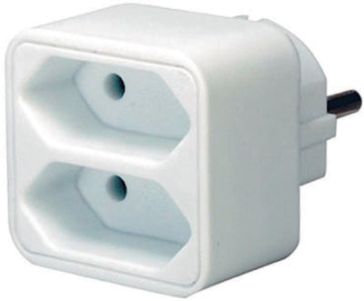 Brennerstuhl Schuko-Adapterstecker 2