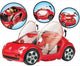 Bandai – Miraculous Ladybug-Auto – Volkswagen E-Käfer von Ladybug – offiziell lizenzierter Miraculous-Film – Türen, Kofferraum und Schiebedach – Puppe nicht im Lieferumfang enthalten – Spielzeug für Kinder ab 4 Jahren – p50669
