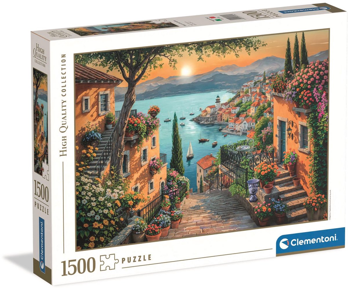 Clementoni Puzzle -Kunsttreppe zum Hafen, 1500st.