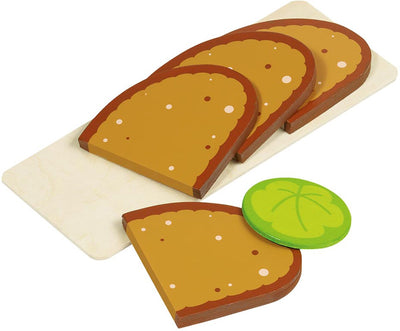 Goki Brotbrett mit Sandwiches Holz
