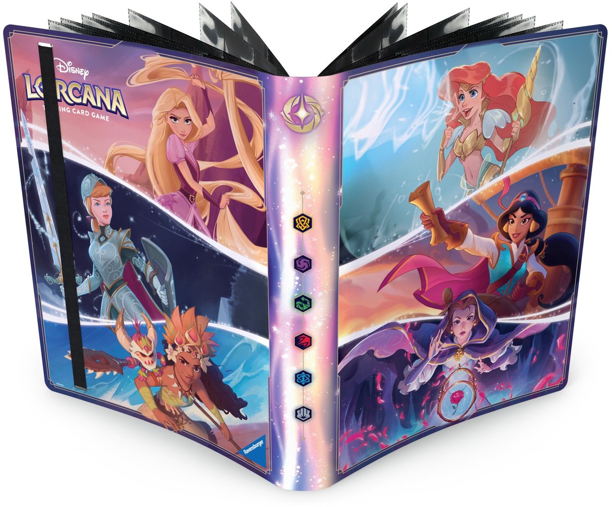 Disney Lorcana 9-Pocket-Kartenalbum „Die Schöne und das Biest“ – Sammelkartenordner für mehr als 180 Karten