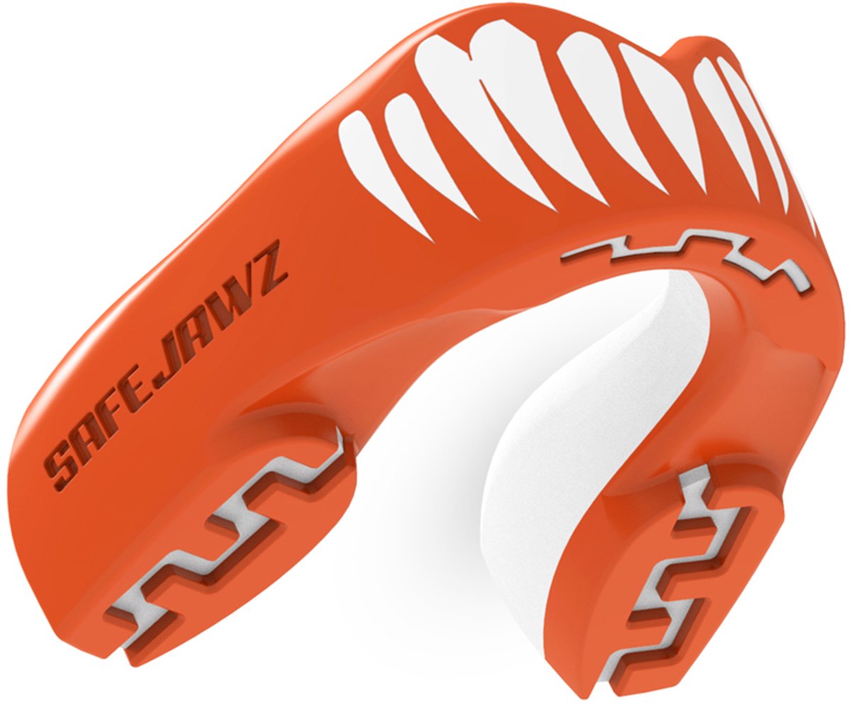 Safejawz Mundschutz Extro-Series Viper Red White Junior