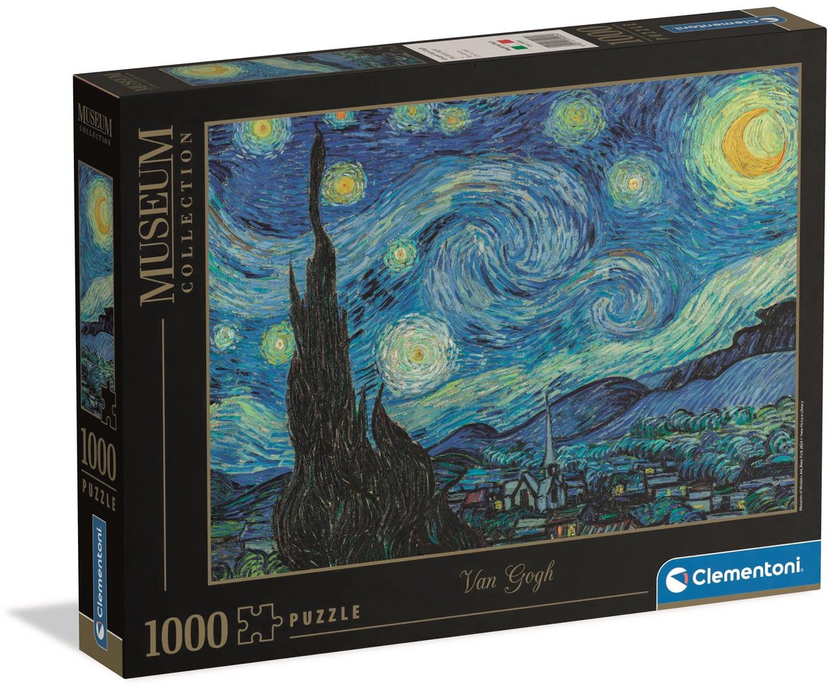 Clementoni – Puzzle – 1000 Teile – Die Sternennacht – Puzzle für Erwachsene – hochwertige Sammlung