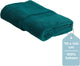 Stille. Living Hush Living Badetuch – pro Stück – 70 x 140 cm – 100 % Baumwolle – schwere Qualität, 500 g m2 – stilvolle Bordüre und Aufhängeöse – dunkelgrün