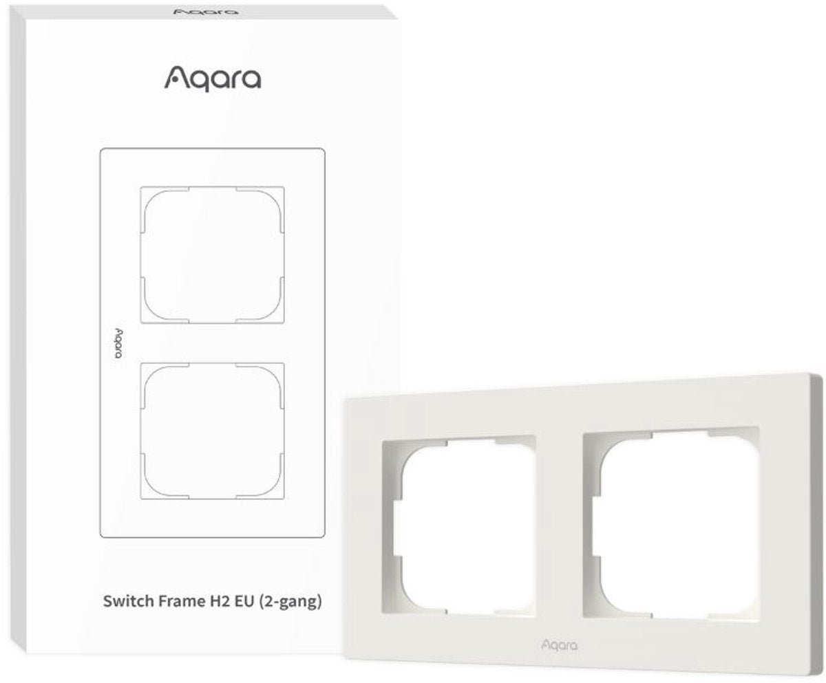 Aqara Schalterrahmen h2 eu 2fach (weiß)
