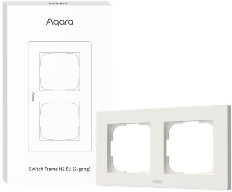 Aqara Schalterrahmen h2 eu 2fach (weiß)