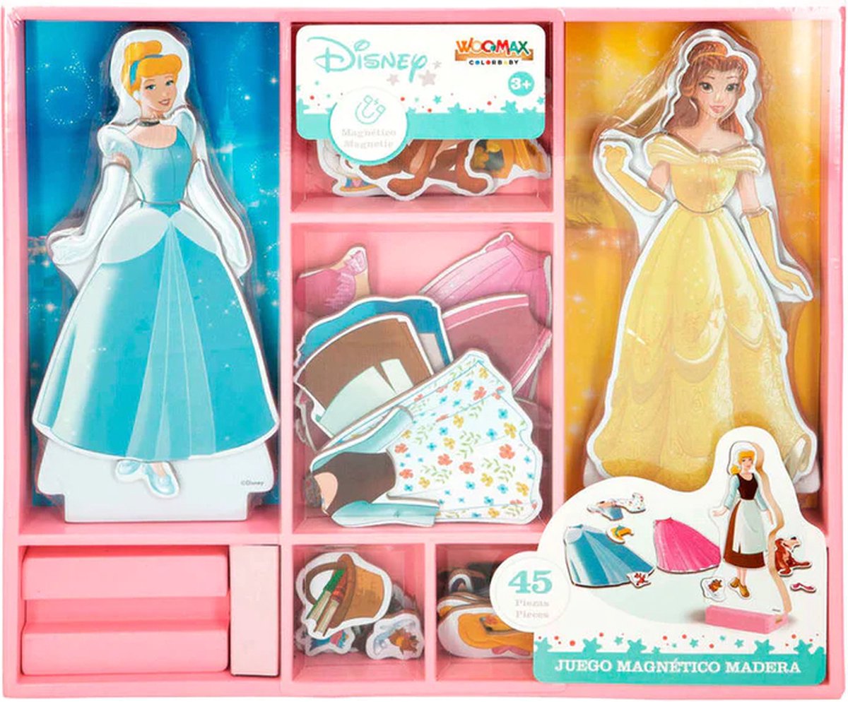 Woomax Disney Prinzessinnen Magnetpuzzle 45 Teile mehrfarbig 3 Jahre Kinder