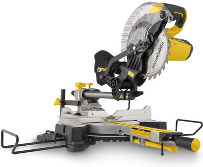 Powerplus powx075710s Kapp- und Gehrungssäge – Teleskopsäge – 1600 W – 210 mm Sägeblatt – teleskopisch ausziehbar – inkl. Sägeblatt mit 24 Zähnen für Holz, Laser- und Seitenstützen und Staubsaugeranschluss