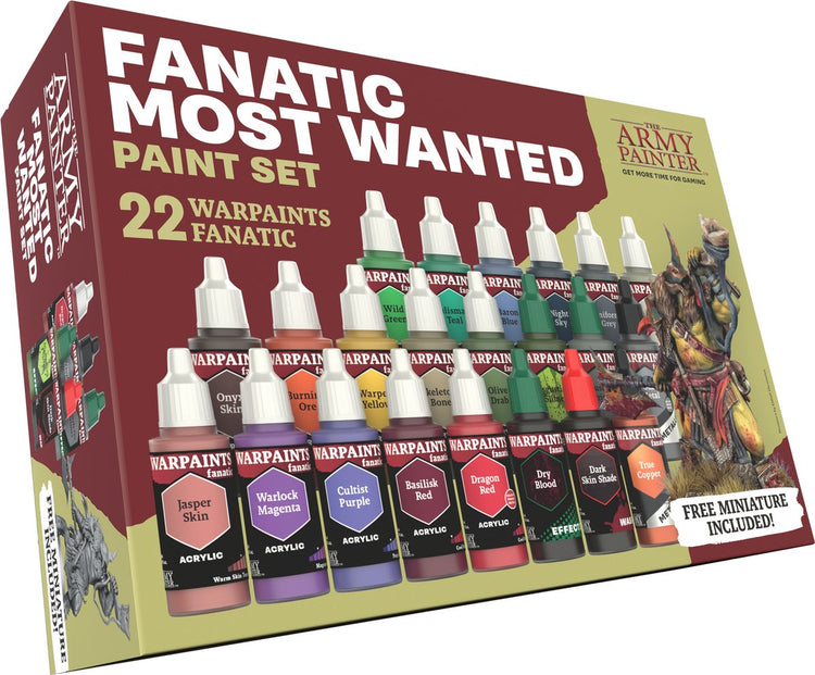 Der Armeemaler, Warpaints-Fanatiker, der meistgesuchte 22 x 18 ml Acrylfarbe, Miniatur-Hobbymalerei, Qualitätsfarbe für Miniatur-Wargaming
