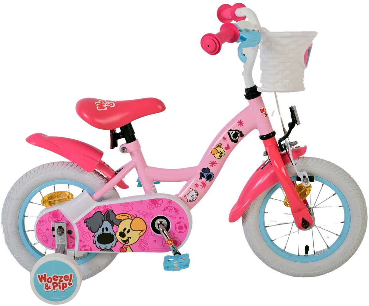 Woezel Pip Pip Children's Bike Girls 12 Zoll rosa