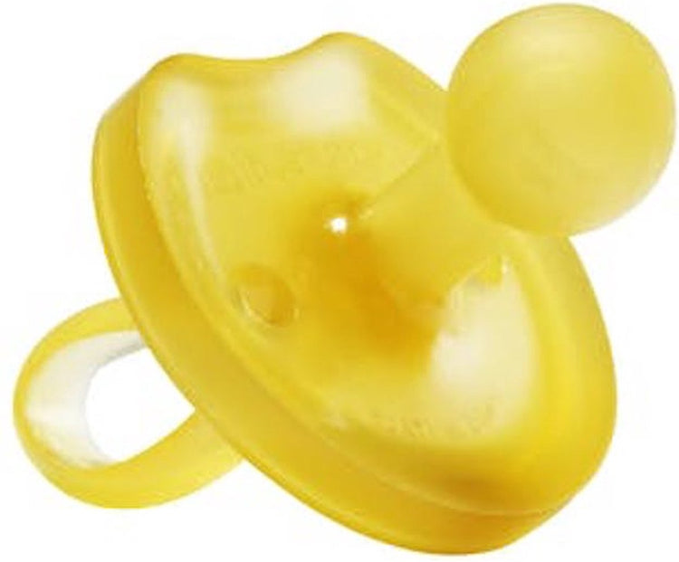 Natursutten-Schnuller aus Gummi – ab 12 Monaten – Schmetterlingsschild – Kirschtülle