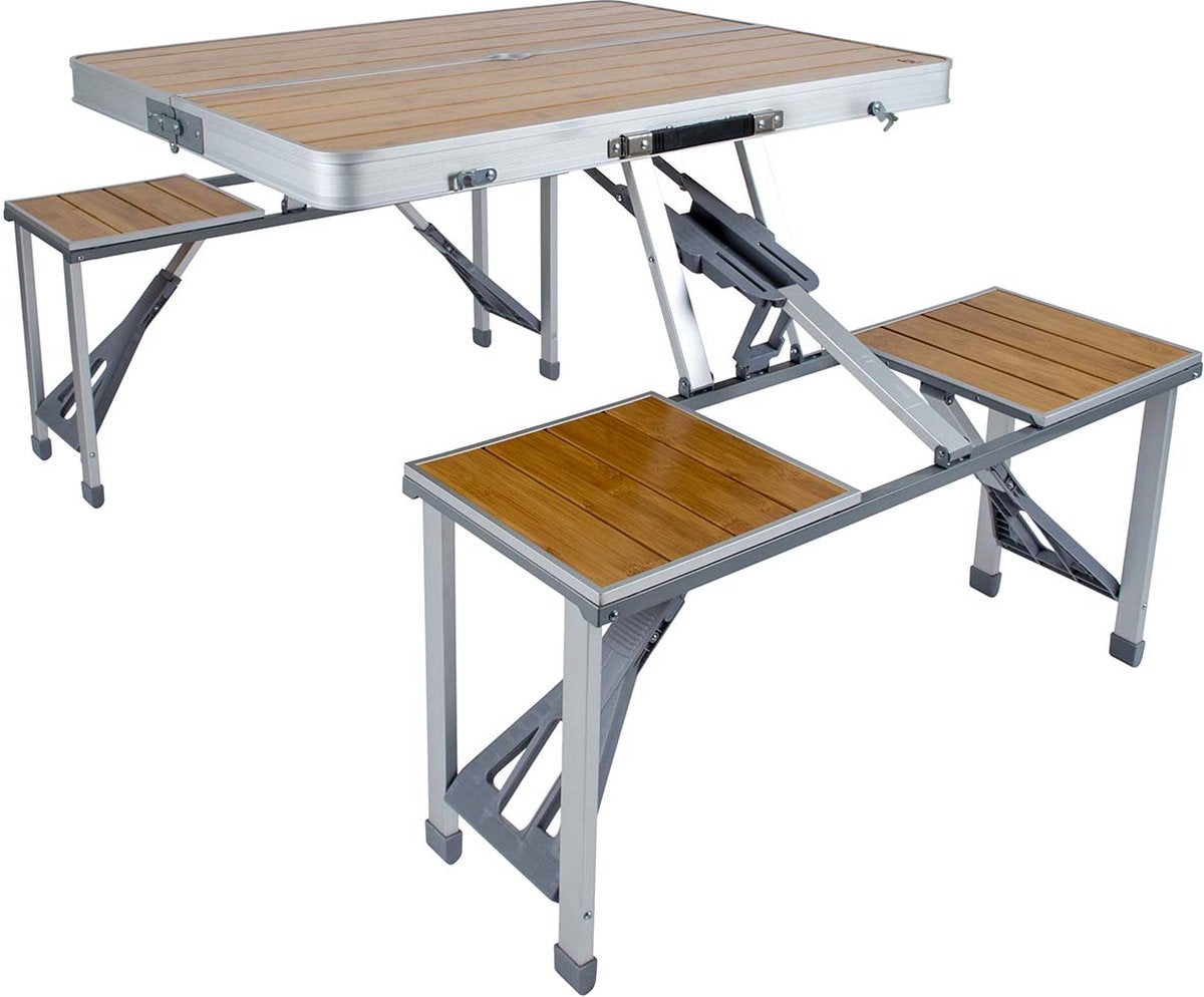 Bo-Camp – Picknicktisch – Bambus – faltbar
