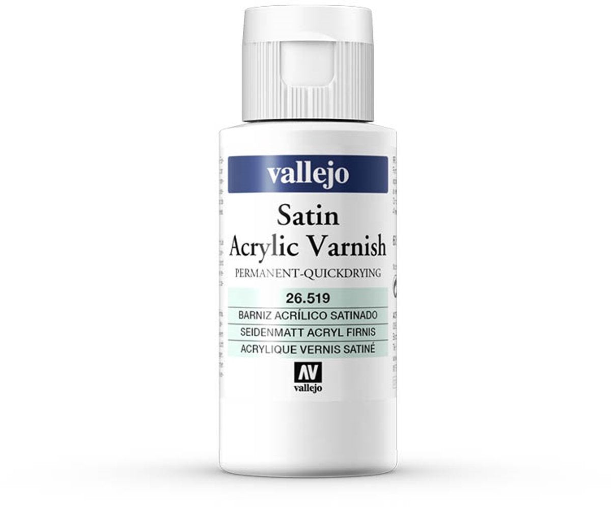 Vallejo Hobby Paint Acrylfarbe – 26519 Satin-Acryllack (60 ml) Farbflasche – 60 ml