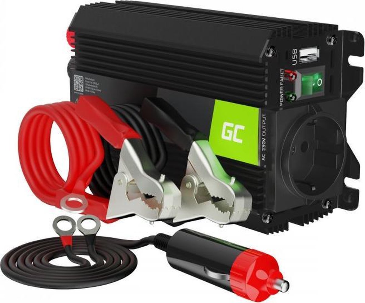 Green Cell Spannungswandler Wechselrichter Pro 24 V auf 230 V 300 W 600 W modifizierte Sinuswelle.