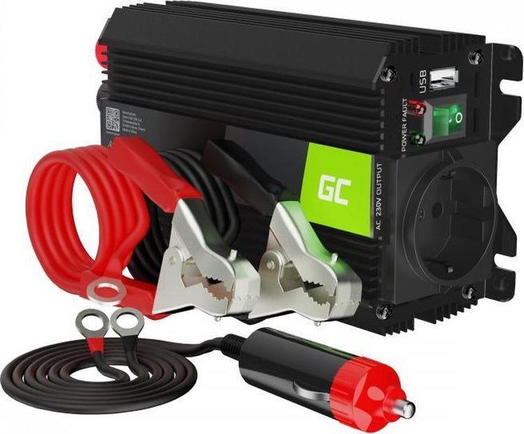 Green Cell Spannungswandler Wechselrichter Pro 24 V auf 230 V 300 W 600 W modifizierte Sinuswelle.