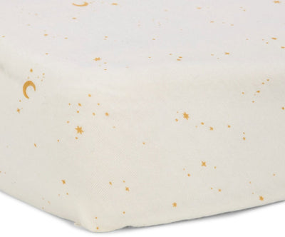 Little Dutch Spannbettlaken für Kinderbetten – Weiß – Naturals für Neugeborene – Kleine Gans