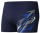 Speedo Medley Logo Aqua Shorts Herren – Enge Badeshorts Herren – Formbeständige Schwimmboxer Herren – Sport-Badehose Herren mit Kordelzug – Marineblau – XXXL