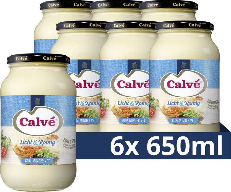 Kalbsmayonnaise leicht cremig (6x 650ml)