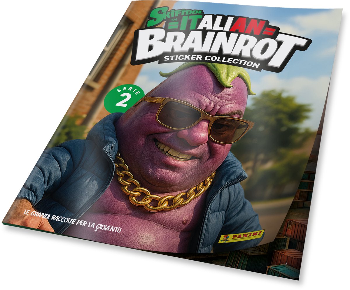 Panini – Skifidol Italian Brainrot Sticker 2 – Starterpaket