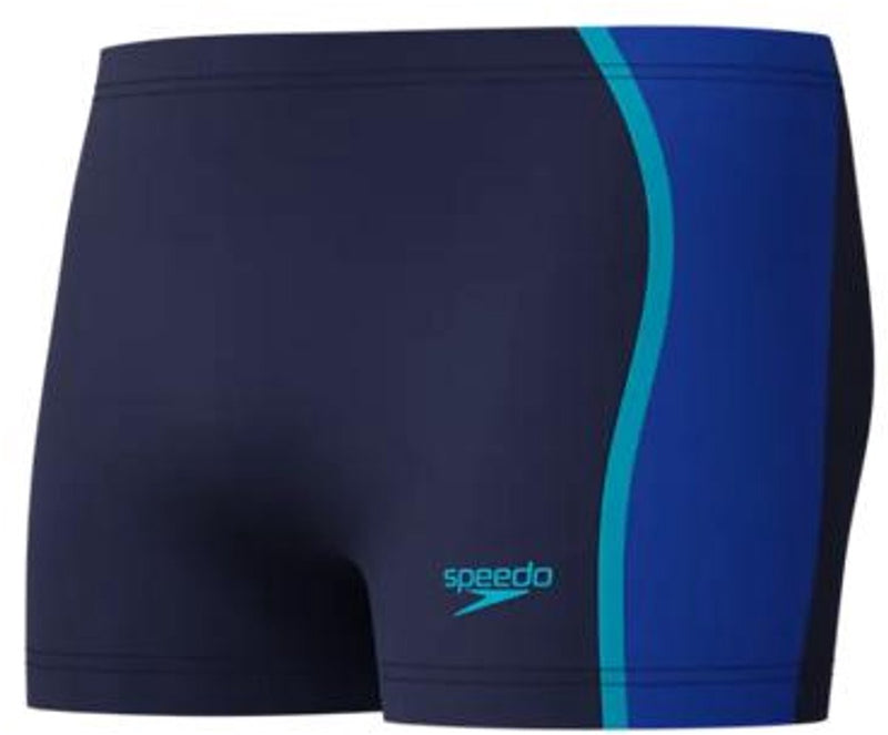 Speedo Solid Splice Aqua Short Herren-Sportbadehose – Marineblau