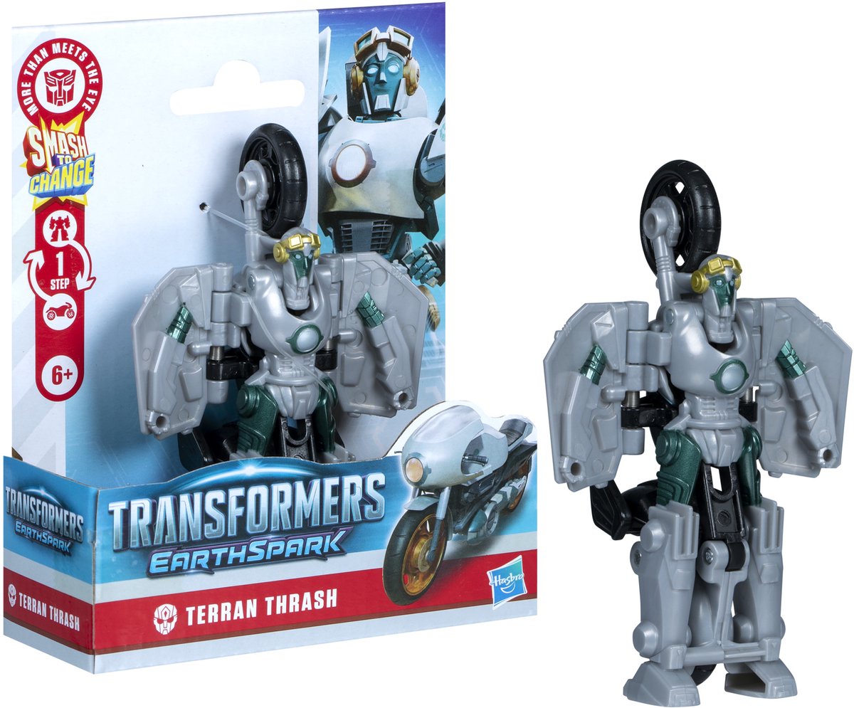 Transformers Earthspark 1-Step Smash Changers Terran Thrash – Actionfigur