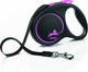 Flexi Rollijn schwarzes Designband rosa