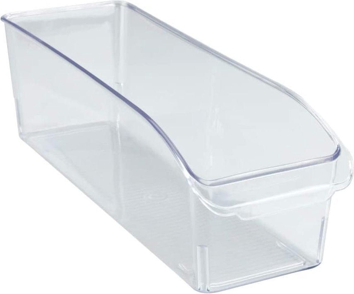 Wenko Kühlschrank-Organizer aus transparentem Kunststoff 31 x 10 x 9,5 cm – Kühlschrank-Tablett – Kühlschrank-Aufbewahrungsbox