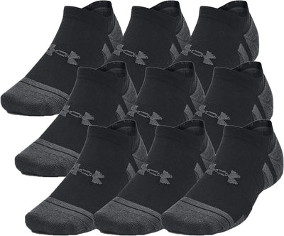 Under Armour UA Performance Tech 3pk NS-BLK Unisex-Sportsocken – Schwarz – Jet Grey