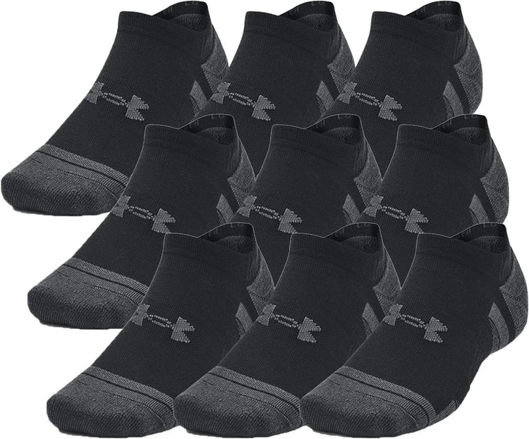 Under Armour UA Performance Tech 3pk NS-BLK Unisex-Sportsocken – Schwarz – Jet Grey