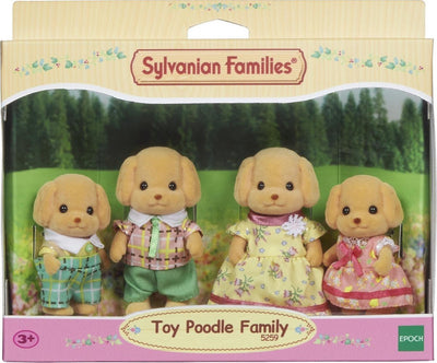 Sylvanian Family 5259 Familie Pudel samtweiche Spielzeugfiguren