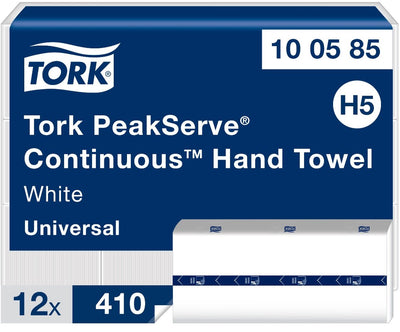 Tork Peakserve weiße 1-lagige Handtücher