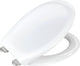 Wenko WC-Sitz iOS – Thermoplast weiß – Easy-Close-Soft-Close-Verschluss – Fix-Clip-Befestigung aus Edelstahl – WC-Sitz – WC-Sitz – weiß