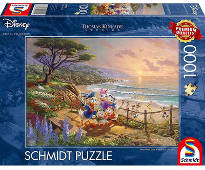 Mickey Mouse Mickey Minnie Mouse Thomas Kinkade Studios – Disney Dreams Collection – ein mehrfarbiges Ententag-Nachmittag-Puzzle