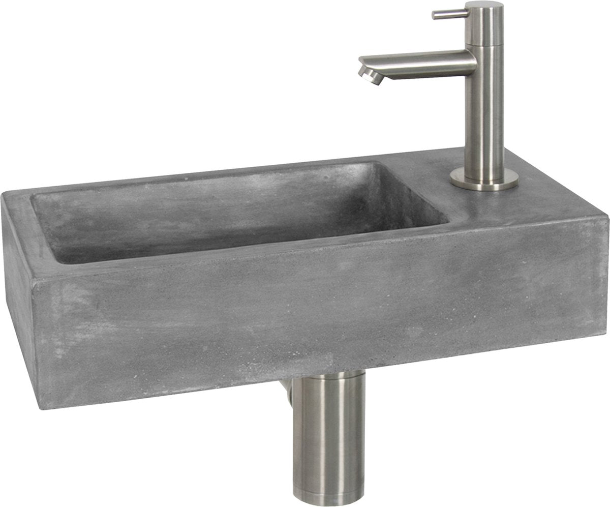 Differnz Juti-Brunnen 385x185x90mm Beton dunkelgrau