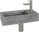 Differnz Juti-Brunnen 385x185x90mm Beton dunkelgrau